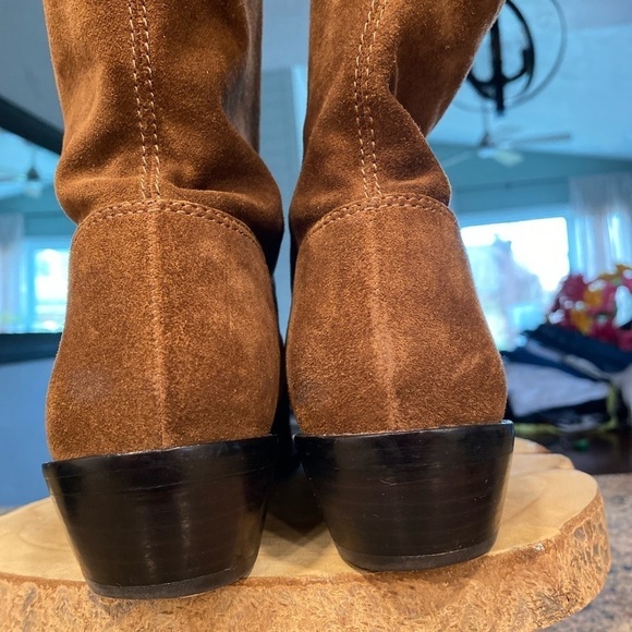 VIA SPIGA Brown suede pull on boots size 7M - Picture 4 of 9